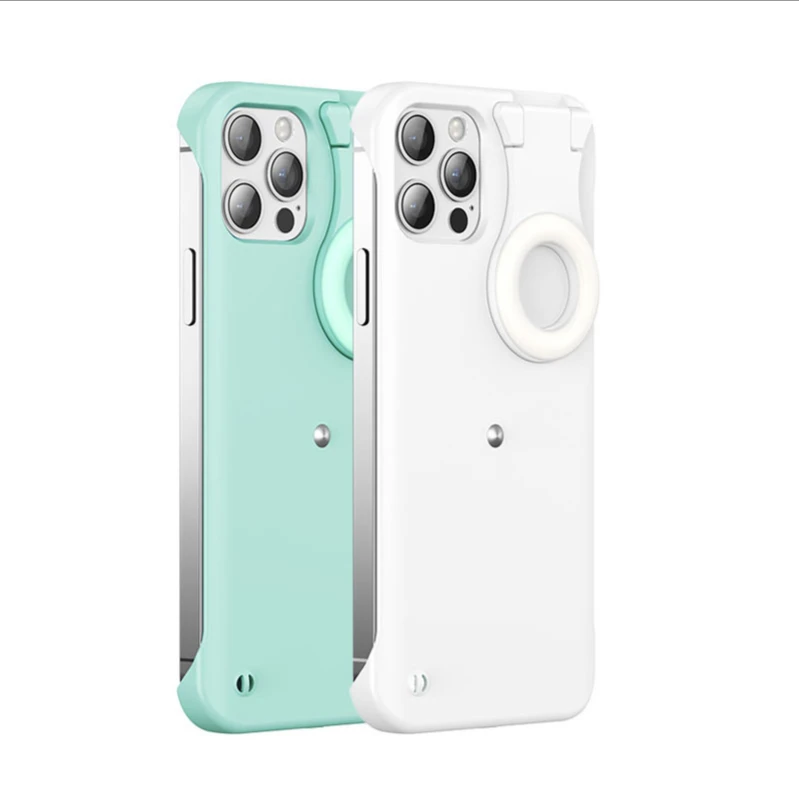 
2021 New Trend Products Cell Phone Beauty Fill Light Led Adjustable Selfie Ring Light Phone Case With Lights For Selfies 