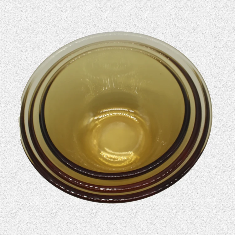 2023 Household light luxury tableware high borosilicate amber glass table set wholesale