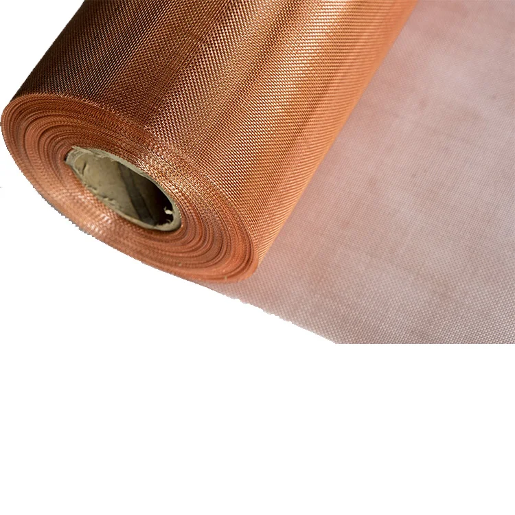 100 120 130 140 150 160 180 200 Mesh Pure Copper 99.999 Red Copper Wire Mesh For Battery Current