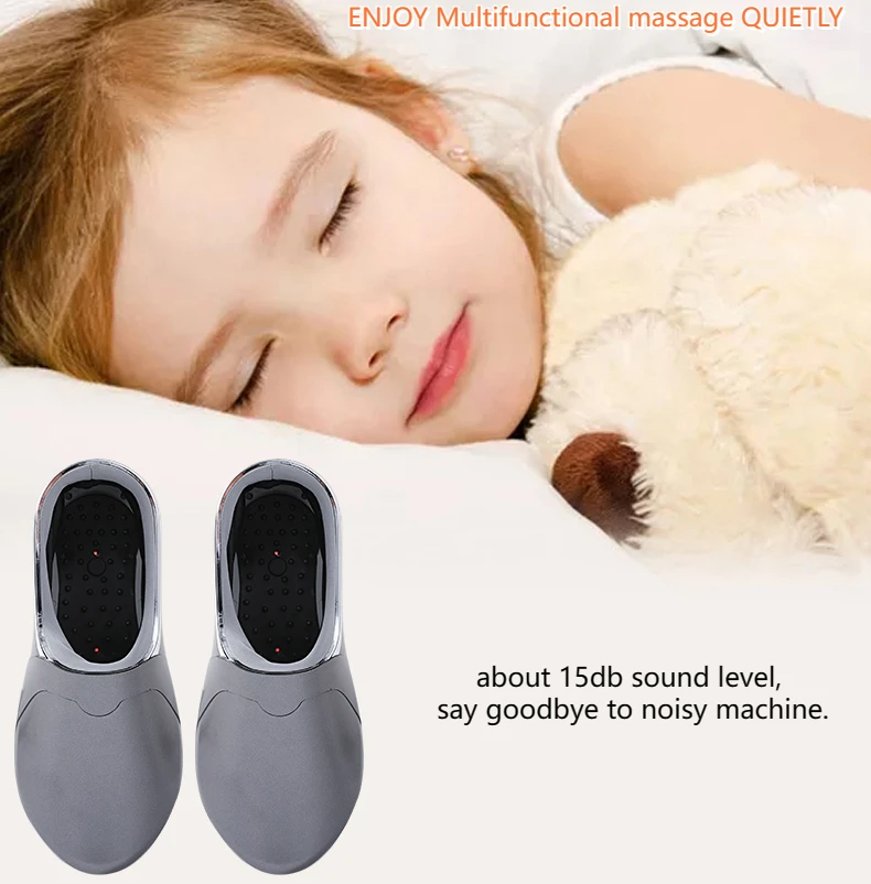 New Electronic Massage Shoes Comfortable Shiatsu Foot Auto Work Machine improve Blood Circulation Multifunctional Heat Shoes