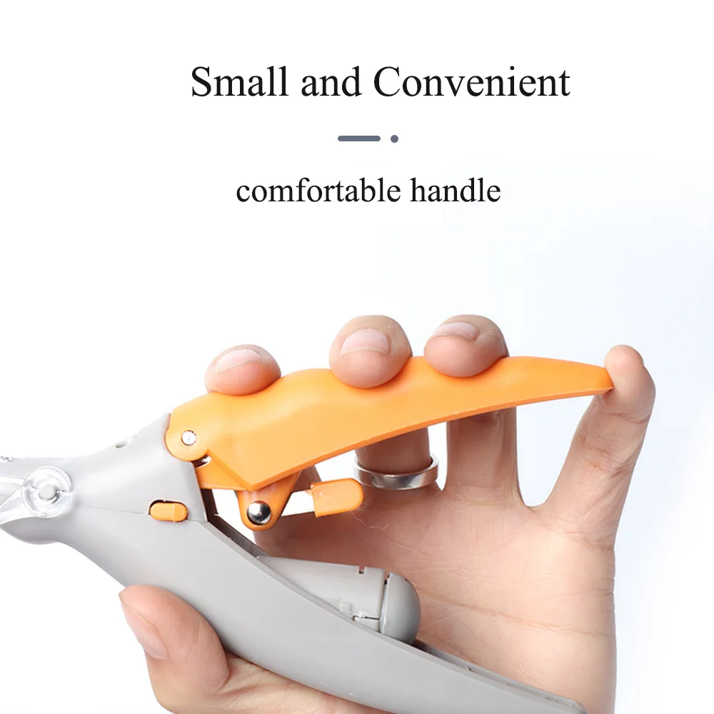 professional curved cat nail scissors Stainless Steel grooming cleaning trimmer led dog detachable blade pet clipper