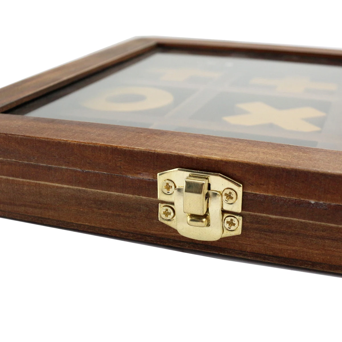 Foldable Educational Toys Travel Set Custom Wooden Board Games XO game Tic Tac Toe Game Set