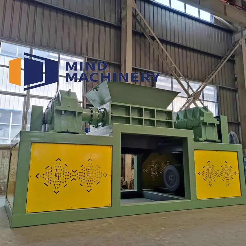 2024New High Capacity Automatic Wood Pallet Chipper Double Shaft Shredder Sawdust Machine