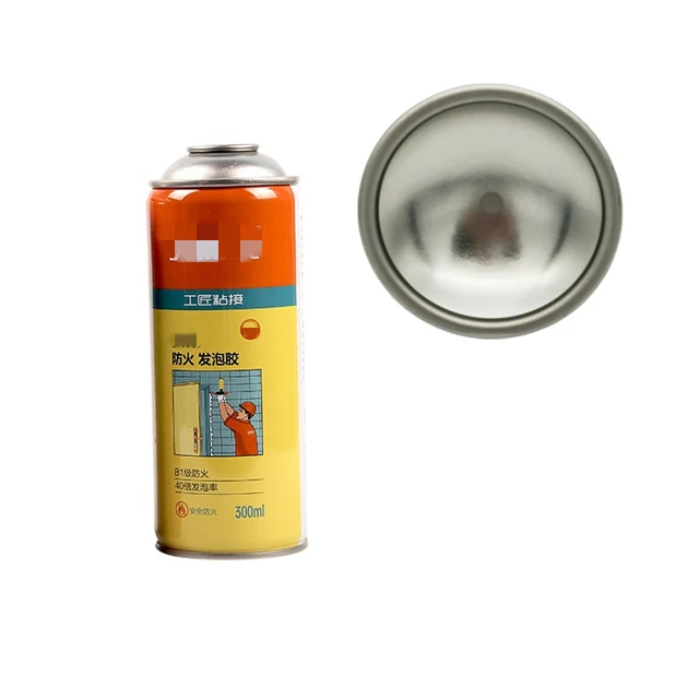 65 мм жестяная химическая аэрозольная баллончик с конусом и куполом для изготовления банок с краской