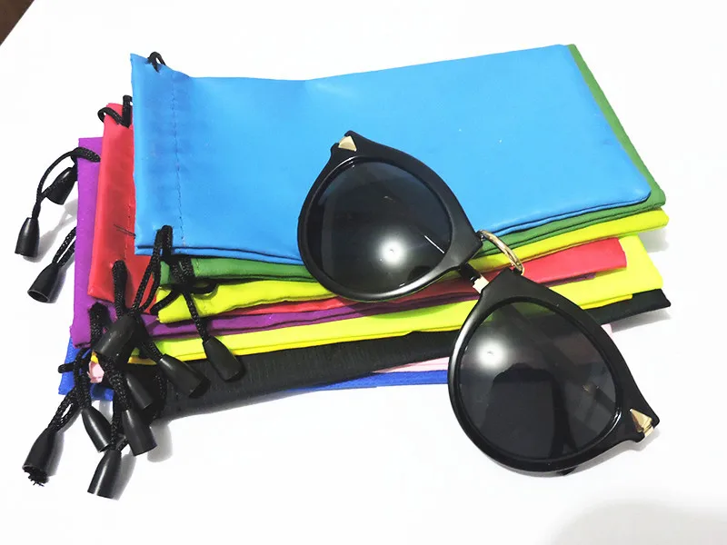 
Hot Mutlti Colors glasses Bag Custom Logo Microfiber Sunglasses Pouch of Glasses 