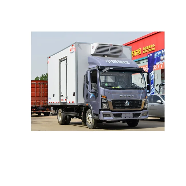 Подержанный Китайский Небольшой рефрижератор Sinotruck 160 л.с. лидер продаж