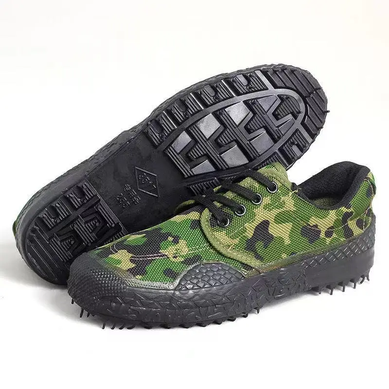 2022 new design outdoor Camouflage Training Working China Vulcanized rubber  liberally liberation shoes