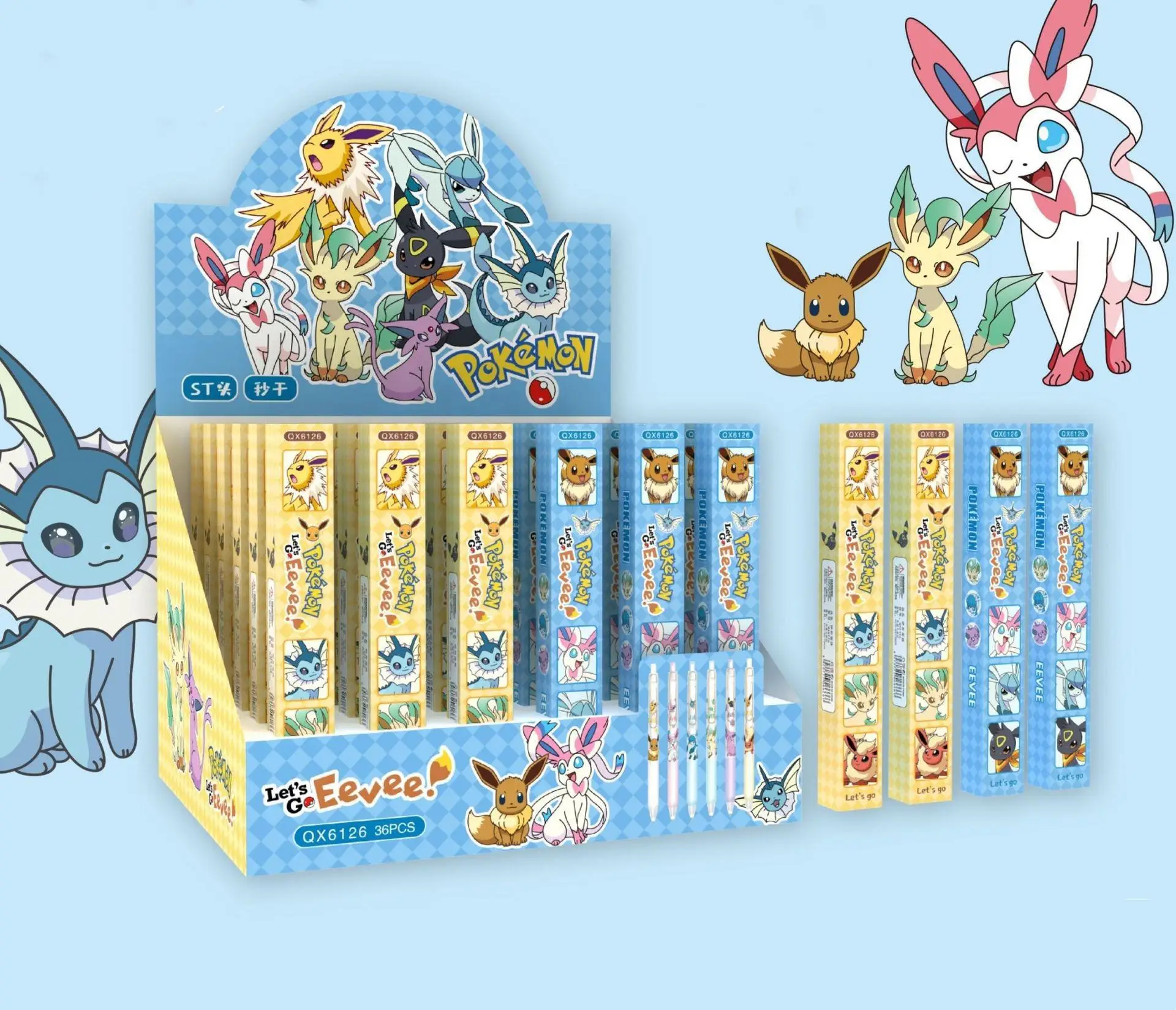 Cartoon blind box collection pen puzzle lottery student quick-drying press pen soft grip 0.5 black gel pen