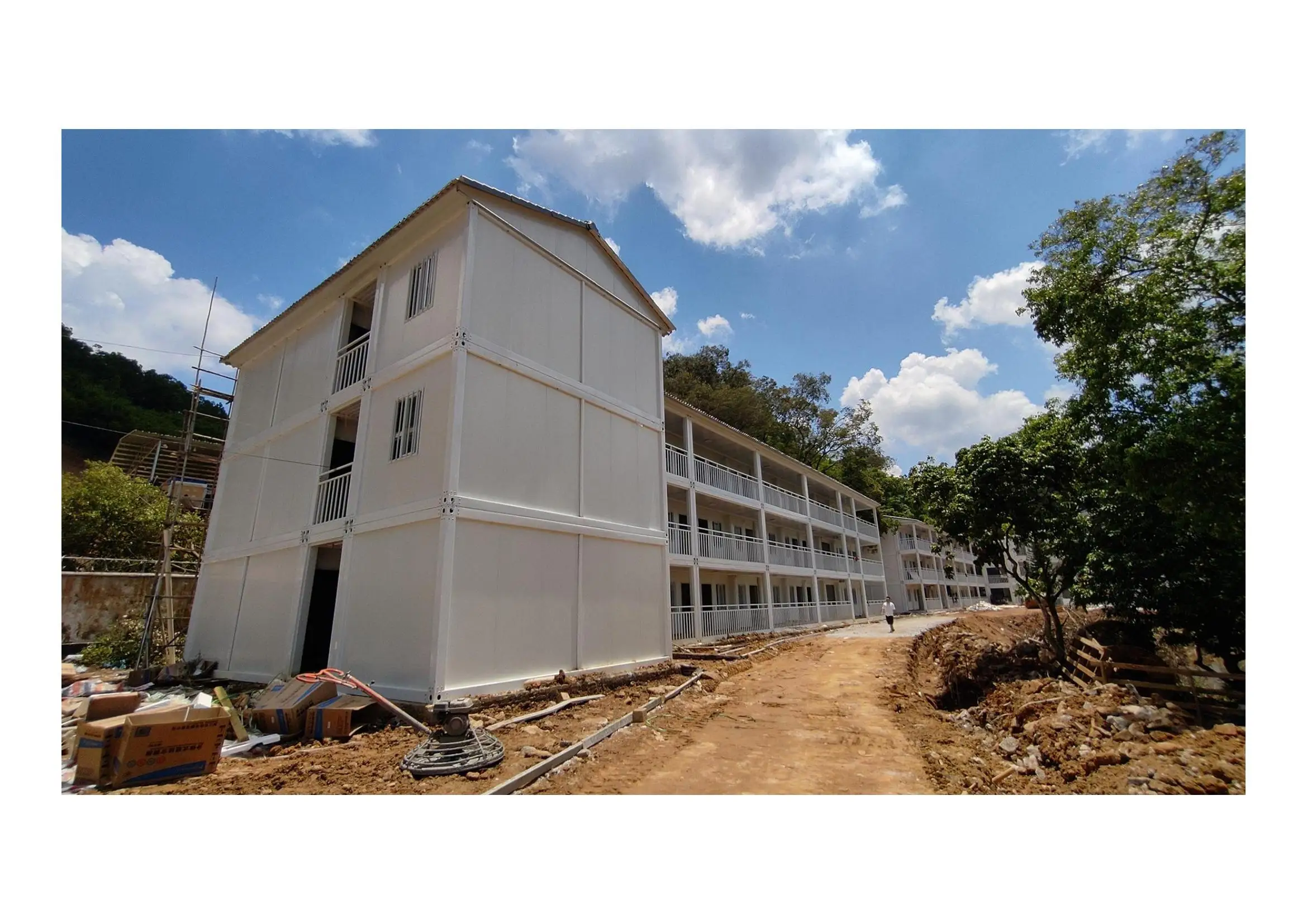 *Project Show* 66 Containers Dormitory Program 15 days production 5 days installation container house with air conditioner