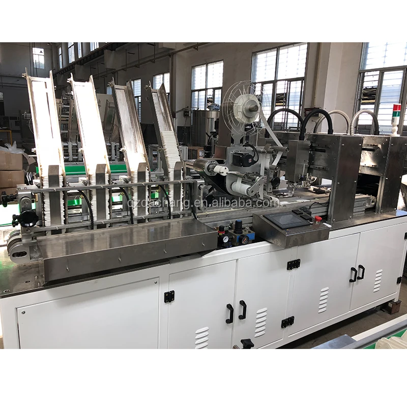 Full auto antiseptic cleansing wipes machine