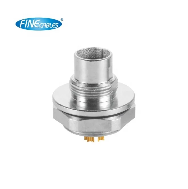 Finecables Waterproof Solder Panel Mount 2/3/4/5/6/7/8 Pin M9 Connector