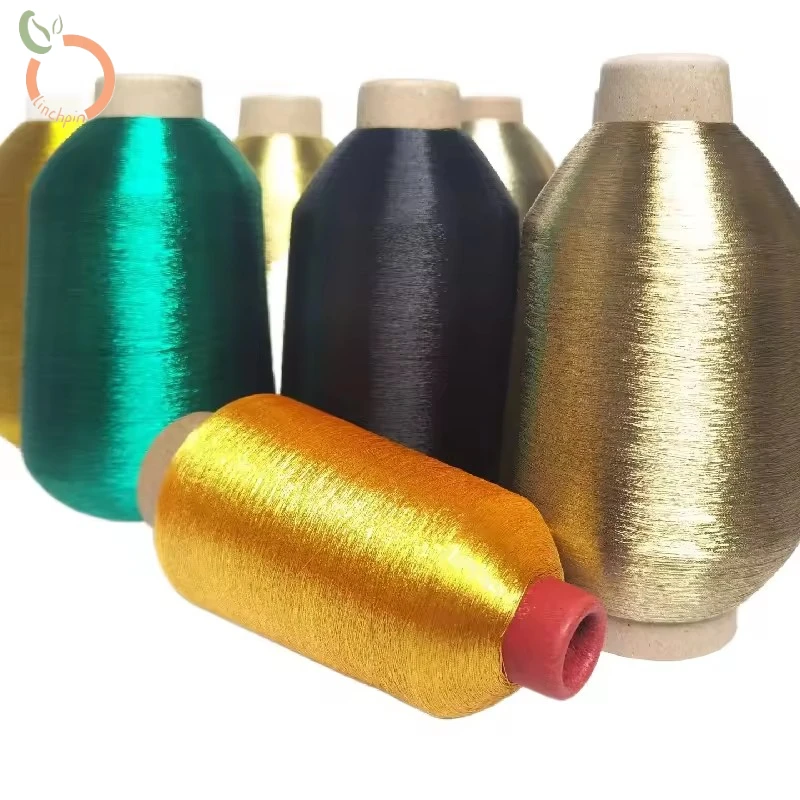 French embroidery gold and metallic yarn bright embroidery thread accessories