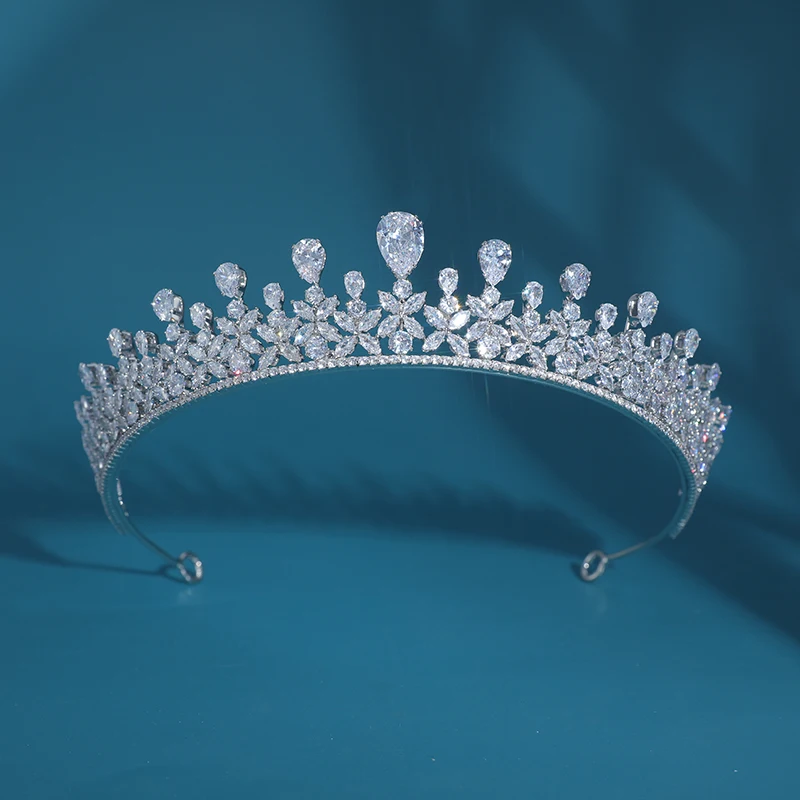 Wedding Crowns And Tiaras  Bride Headband Crown Girl Zircon Tiaras