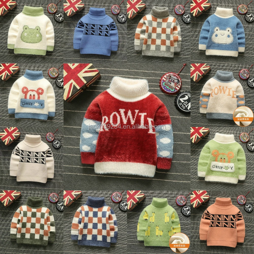 Sweater Kids Pullover Sweater Vest Winter Knit Children Newborn Kids Baby Girl Cartoon Cotton Computer Unisex Oem
