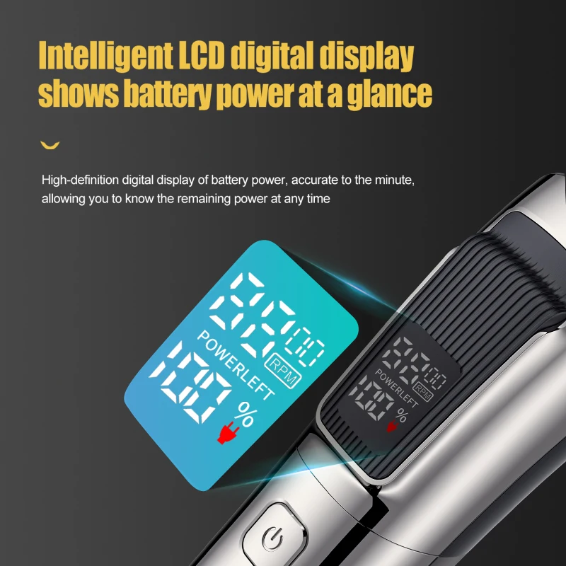 Resuxi LK-889 Professional Waterproof Hair Clipper Men Rechargeable Cordless Electric Razor 6 In 1 multifunctional hair trimmer