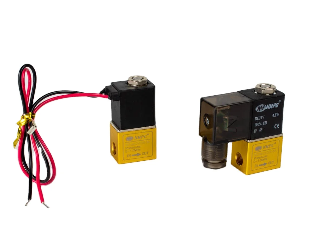 Aluminum brass direct acting 1/8 1/4 2V025-06 2V025-08 normally closed electric 24v 12v 220 volt two way mini solenoid valve