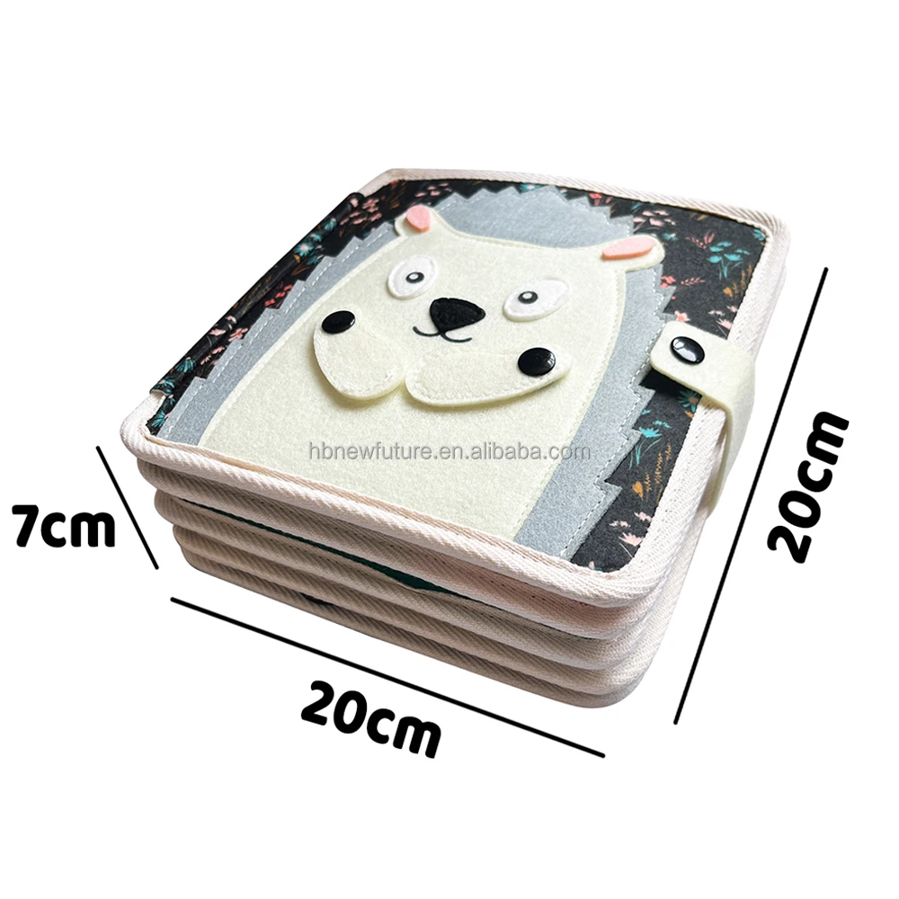 Montessori Toys Kids Multi Activities Felt Busy Board Book Children Early Education Toddler Sensory fabric busy book For Kid