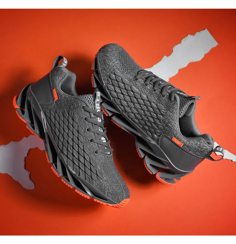 2022 factory direct sales men fly woven shoes net red trend fish scale net surface student sports running shoes sneaker stock