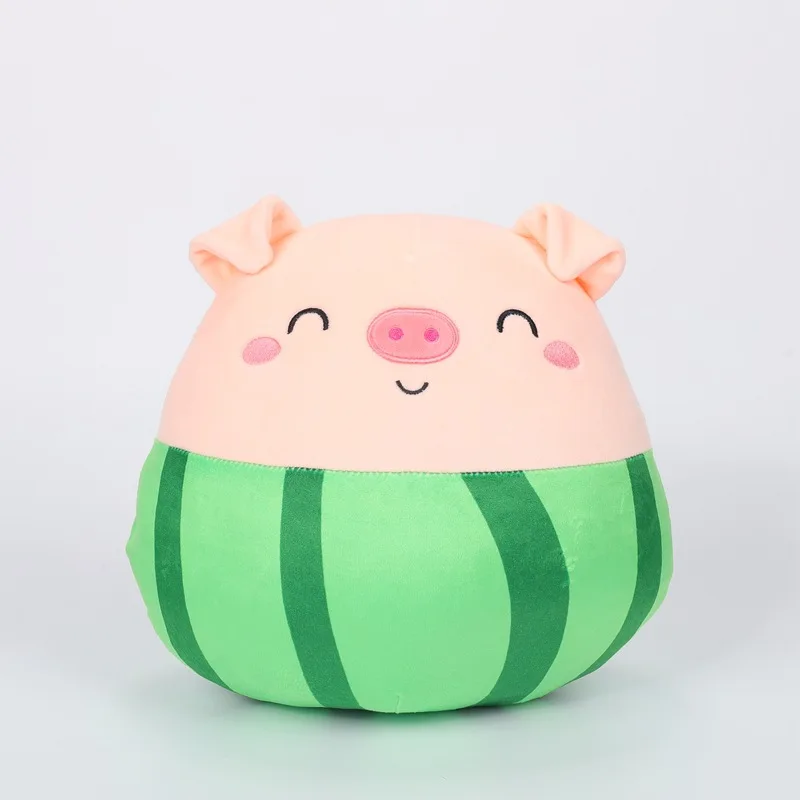 Kawaii Banana Cat Pillow Plush Toy Turkey Pillow Cute Watermelon Pig Doll Stuffed Custom Plush Animal Toy Juguetes de peluche
