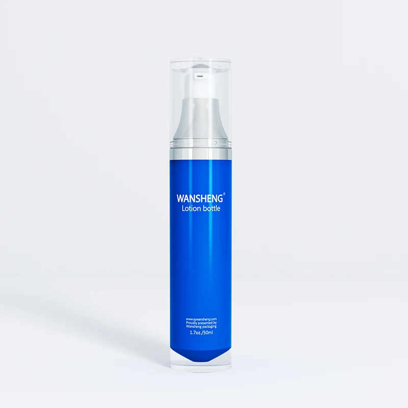 15ml 30ml 50ml 100ml 200ml Double Wall Acrylic Lotion Bottle with PP Inner Chamber White Pump Aluminum Dispenser Serums Creams