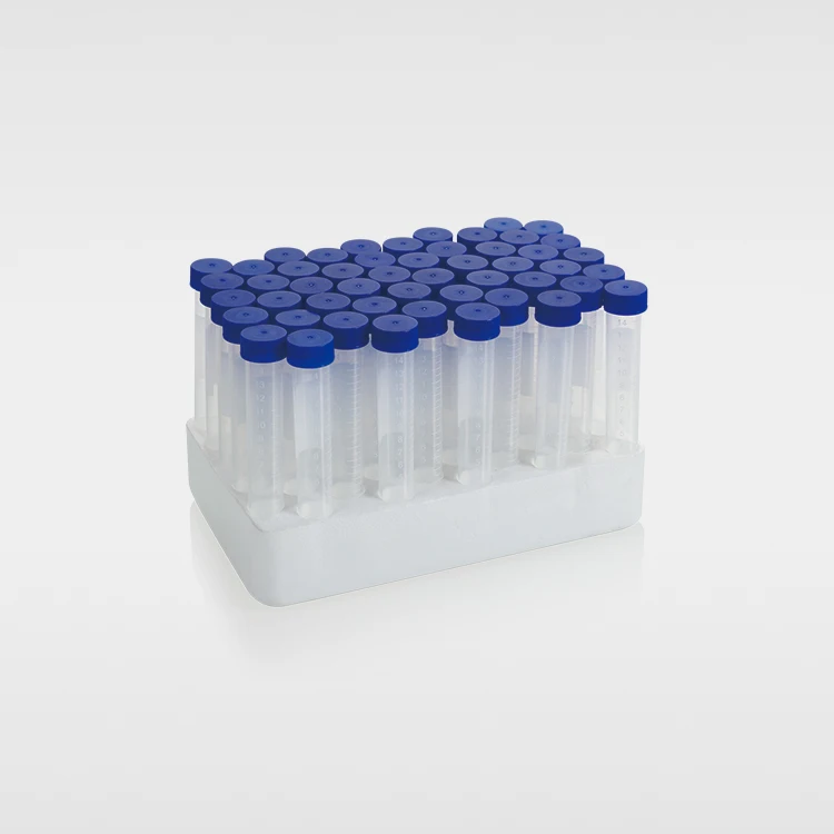 Индивидуальные лабораторные конические/круглые нижние центрифужные трубки из ПП пластика 50 мл с винтовой крышкой