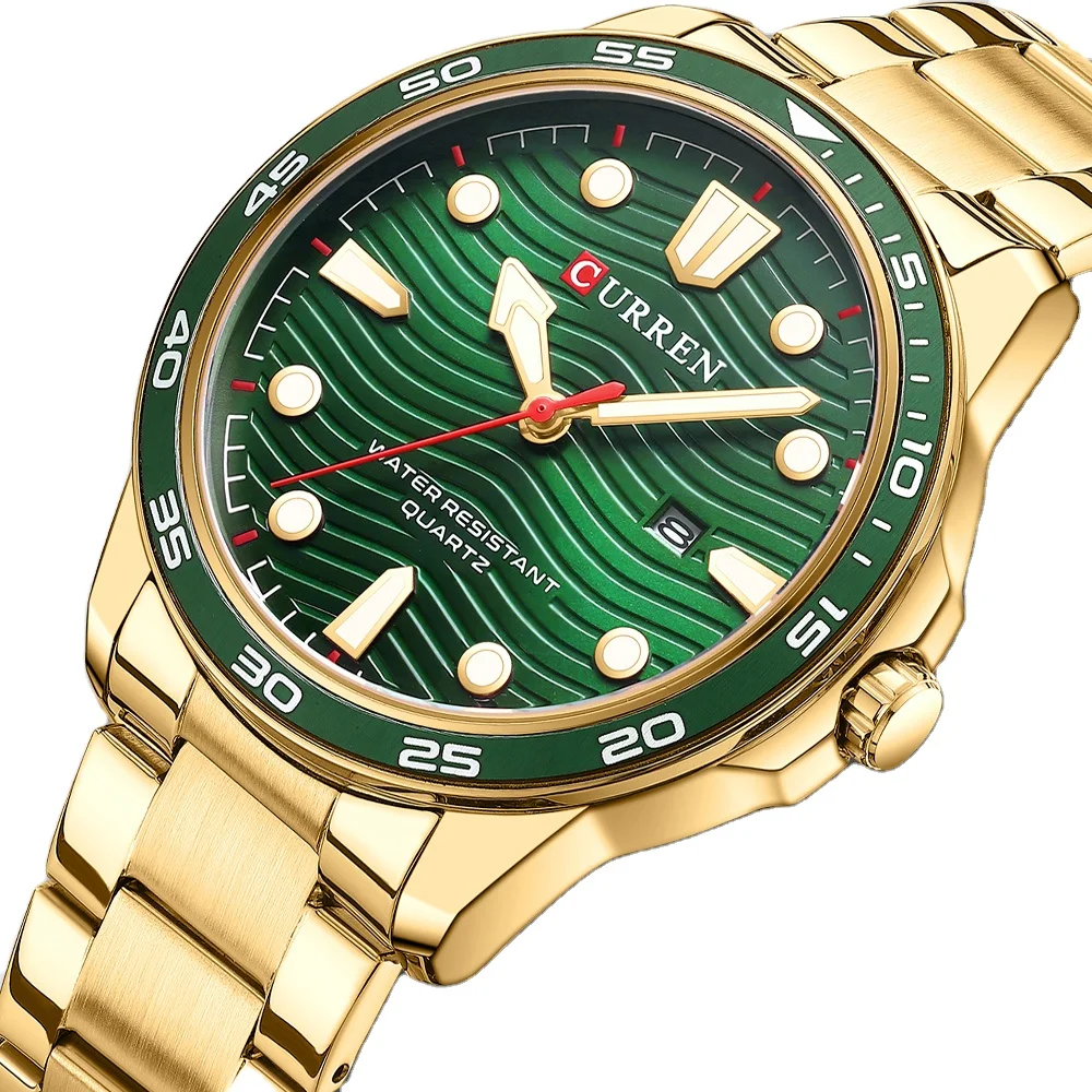 CURREN 8426 New Fashion Men Watch Top New Luxury Stainless Steel Quartz Wristwatches Casual Business Waterproof Luminous Clock