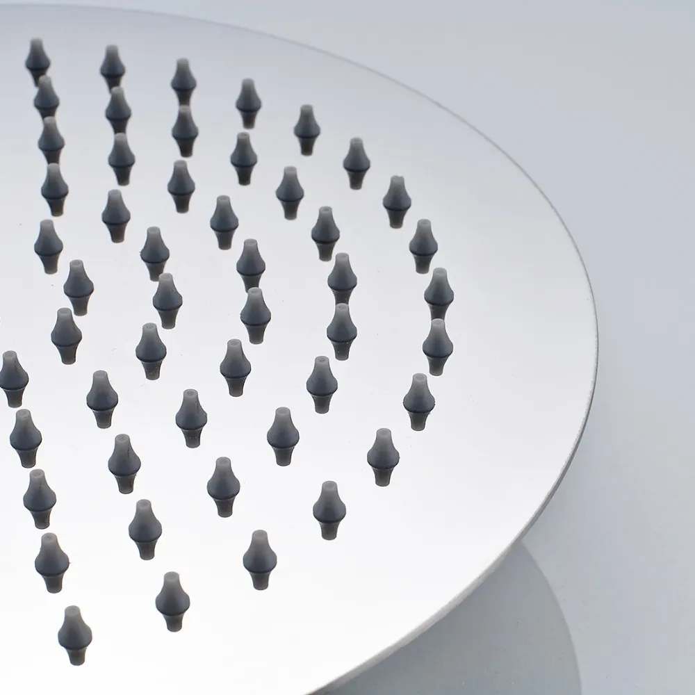 CYEN Ultra Super Thin 304 Stainless Steel 6inch 8inch 10inch 12inch 16inch Square Bathroom Accessories Top Rainfall Shower Head