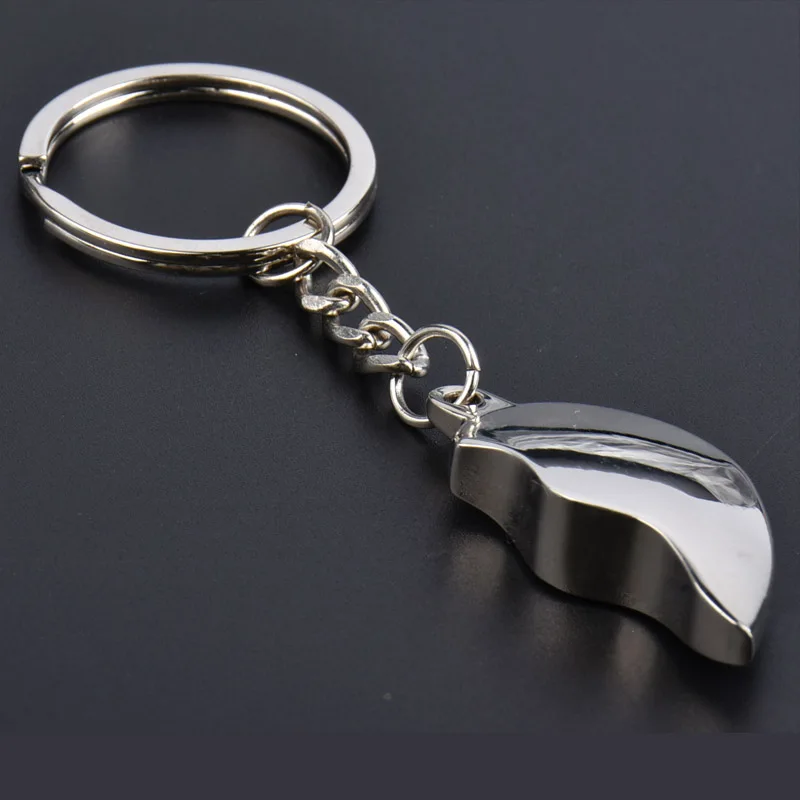 Customized Heart shaped key chain  3D Exquisite practical key chain gift.Love couple key chain