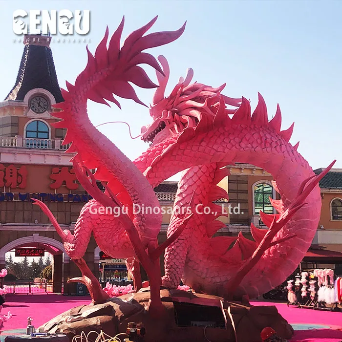 Playground Decoration High Simulation Chinese Dragon Model Big Loong
