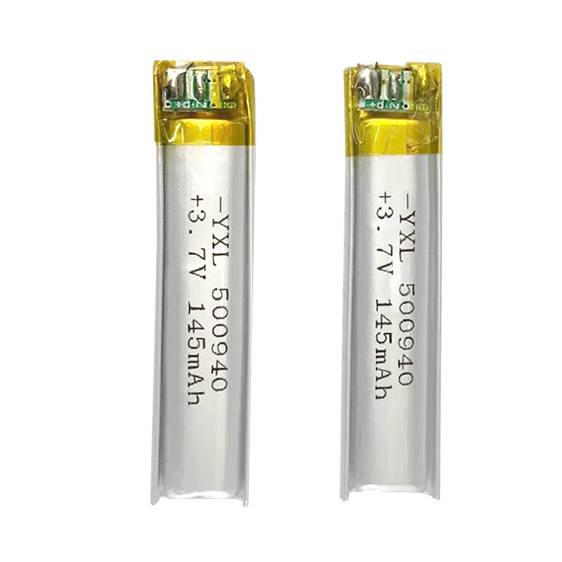 lion battery Booked 500940 polymer soft pack lithium ion battery 145 Mah 3.7V neck headset special small battery