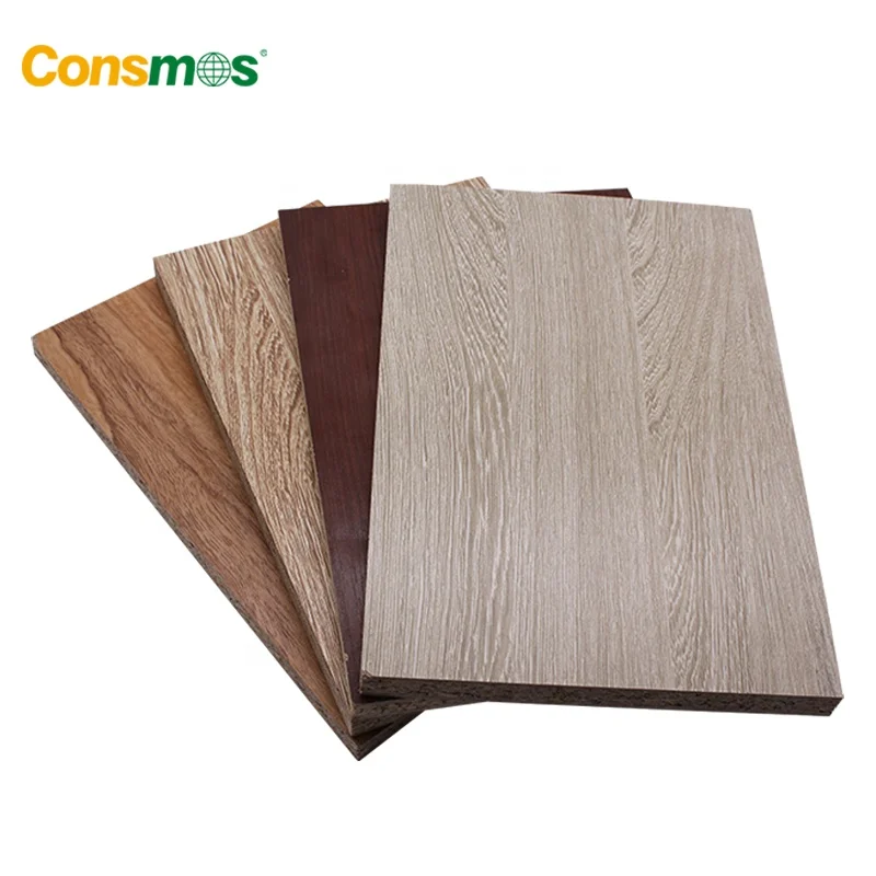 16mm 18mm Furniture Grade E2 E1 E0 Glue Melamine Particle Board for Decoration