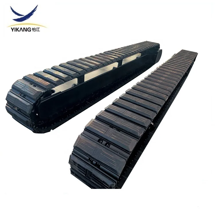 Crawler construction machinery  rubber track system undercarriage for drilling rig crusher excavator