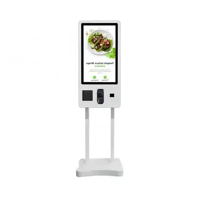 Touch Screen POS System self ordering kiosk in restaurant cash payment kiosk fast food kiosk Print Scan Camera