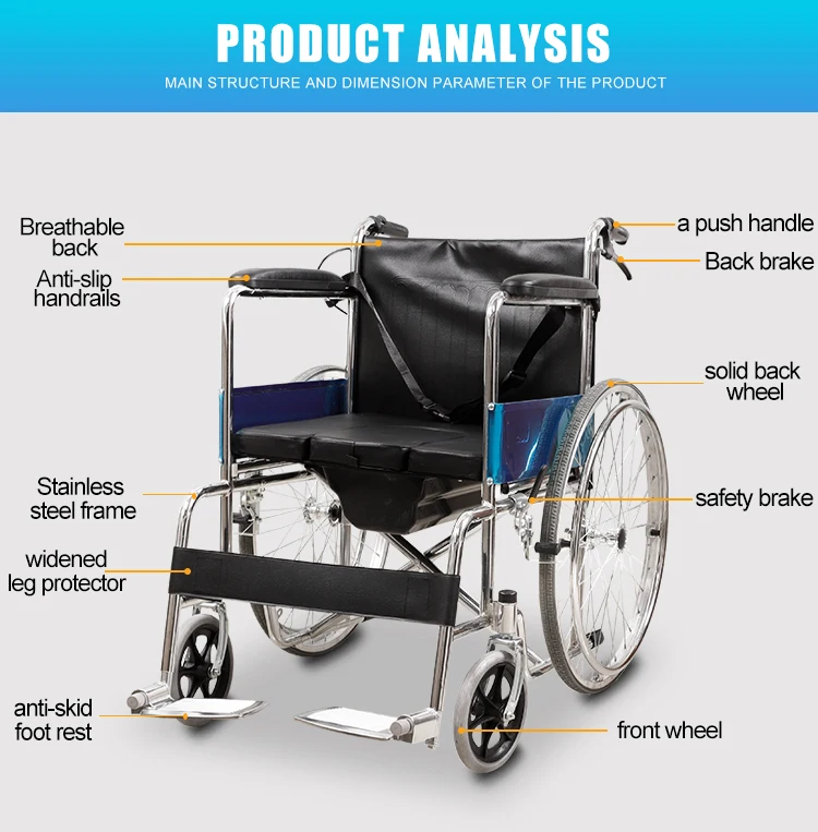 Hot Sale Best Price Manual Wheelchair Made in China