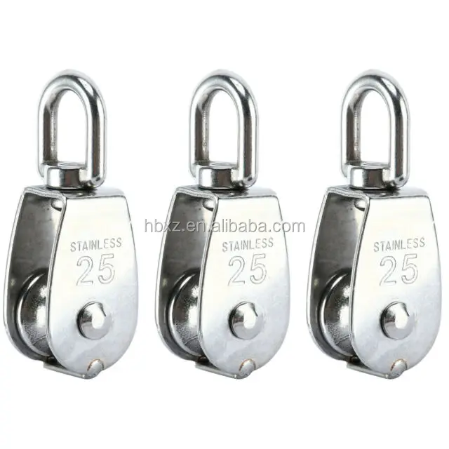 steel cable guide roller single Pulley Block construction lift pulley rope lifting pulley
