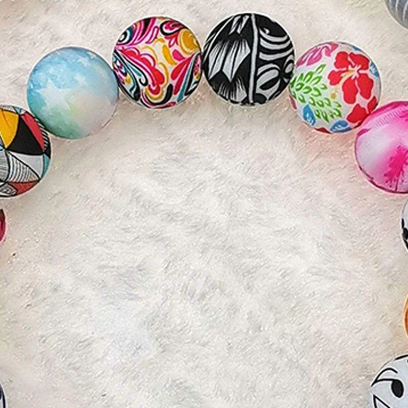 Hot Selling Silicone Beads Portable Travel-Friendly Silicon Teething Beads For Keychain