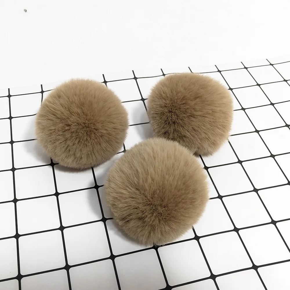 Accessories  hats phone pompoms 3-10 cm, popular artificial rabbit fur balls various colors and sizes fur pom pom