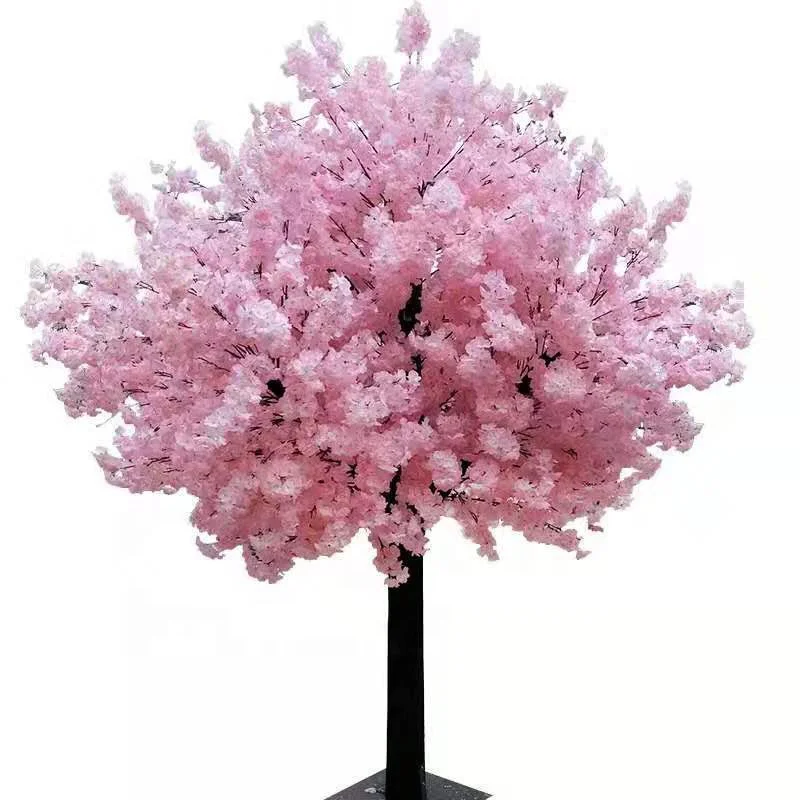 The best popular customized 80cm cherry tree artificial plastic plants pollen for sale