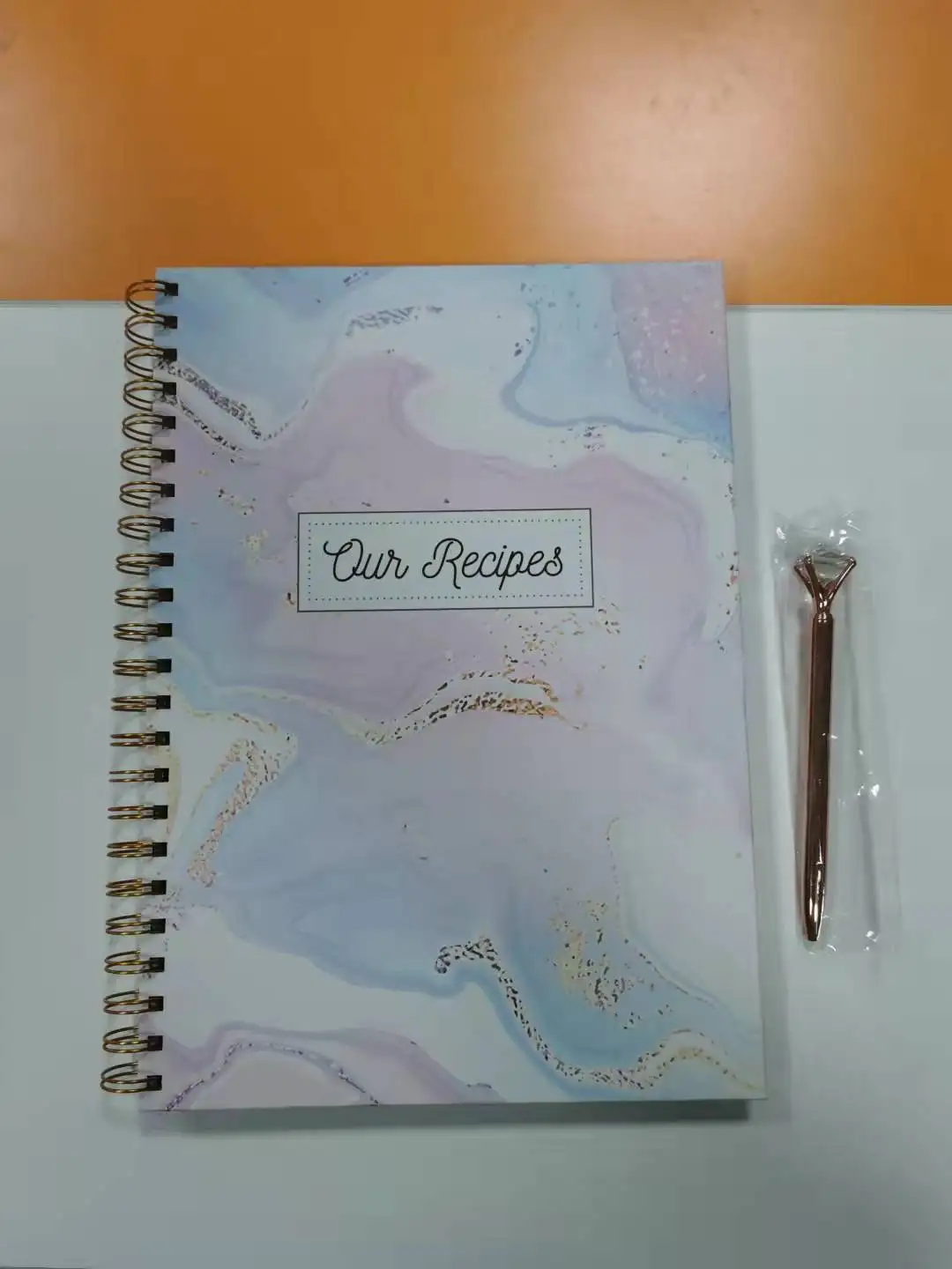 Hot Selling Art Paper With Grey Board Spiral Ring Binders A4 Notebook Color Binder Clip