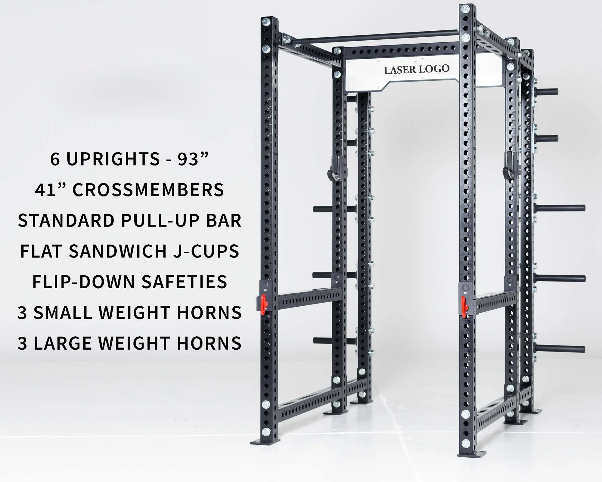 Heavy-duty 3x3  11-gauge power rack