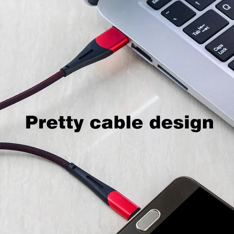Быстрая зарядка нейлоновый Плетеный USB кабель для передачи данных