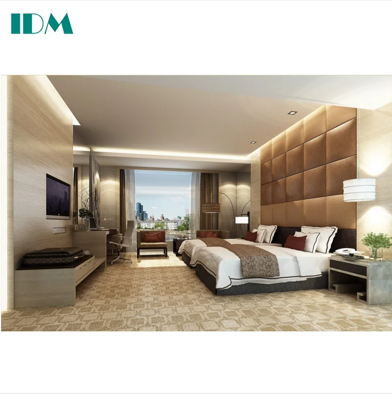 IDM-B729 Customize 5 star Luxury Sheraton Hotel bedroom sets furniture in China