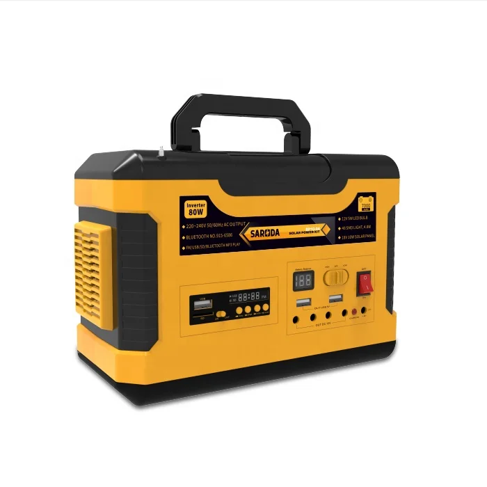 12V80W Portable solar power energy system Mini solar panel kit set for home power banklighting kit solar radio