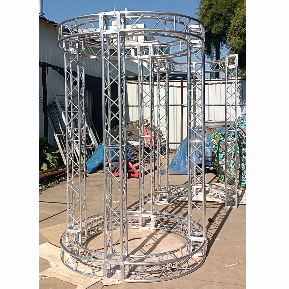 Original factory 100mm 12 inch / box 200*200mm aluminum screw square stage truss with competitive price