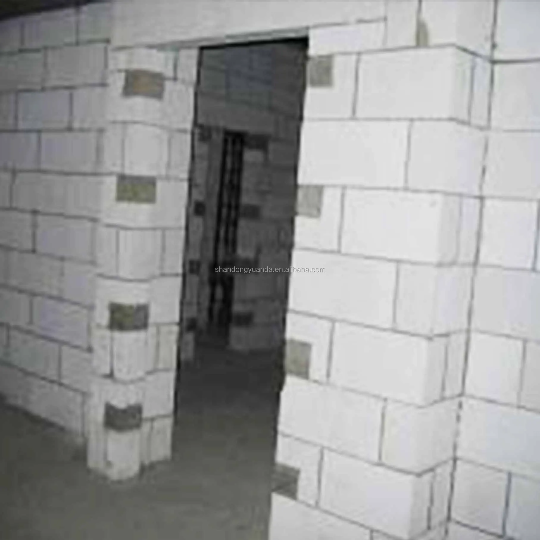 Prefab building use lightweight concrete AAC blocks for walls