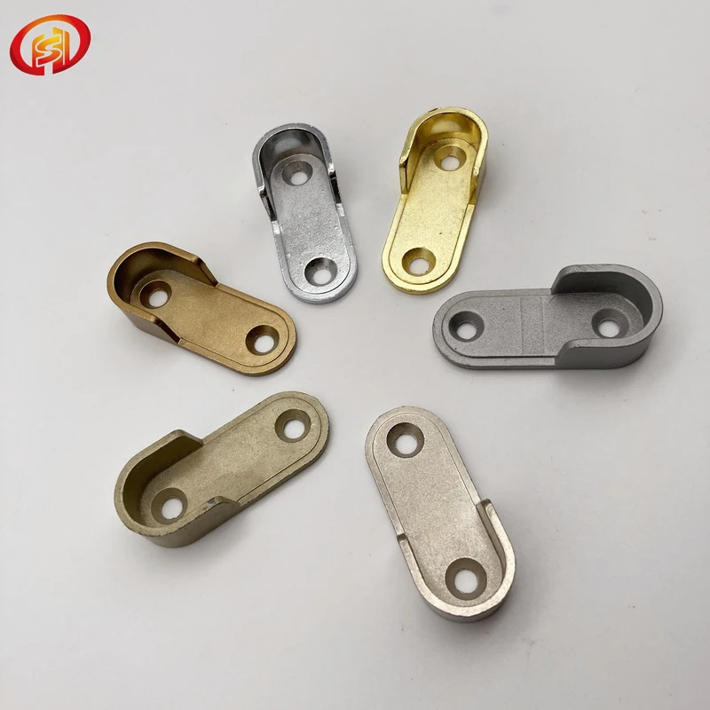 Closet Rod Pole Wardrobe Tube Support Bracket Accessories Oval Bracket Clothes Tube Holder
