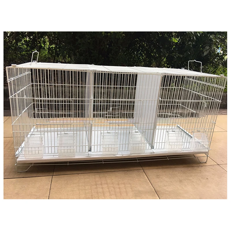 Foreign trade hot-selling bird cage breeding cage with mesh side door three grid ornamental cage wholesale parrot factory direct