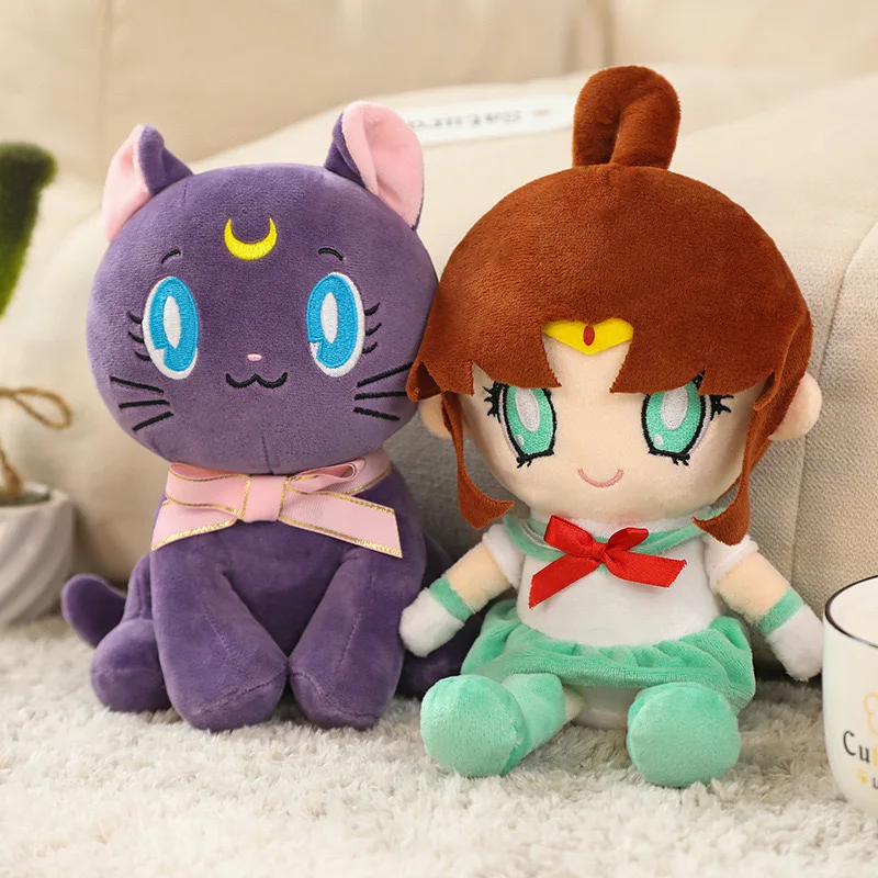 Kawaii Sailor Moon плюшевые игрушки Tsukino Usagi милые девчачьи куклы аниме в форме сердца подарки украшения для дома спальни
