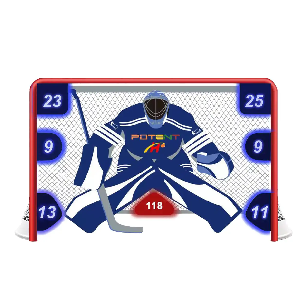 Ice Hockey Practice Shooting Target Net For Backyard Portable Mini Indoor Outdoor Hockey Trainer