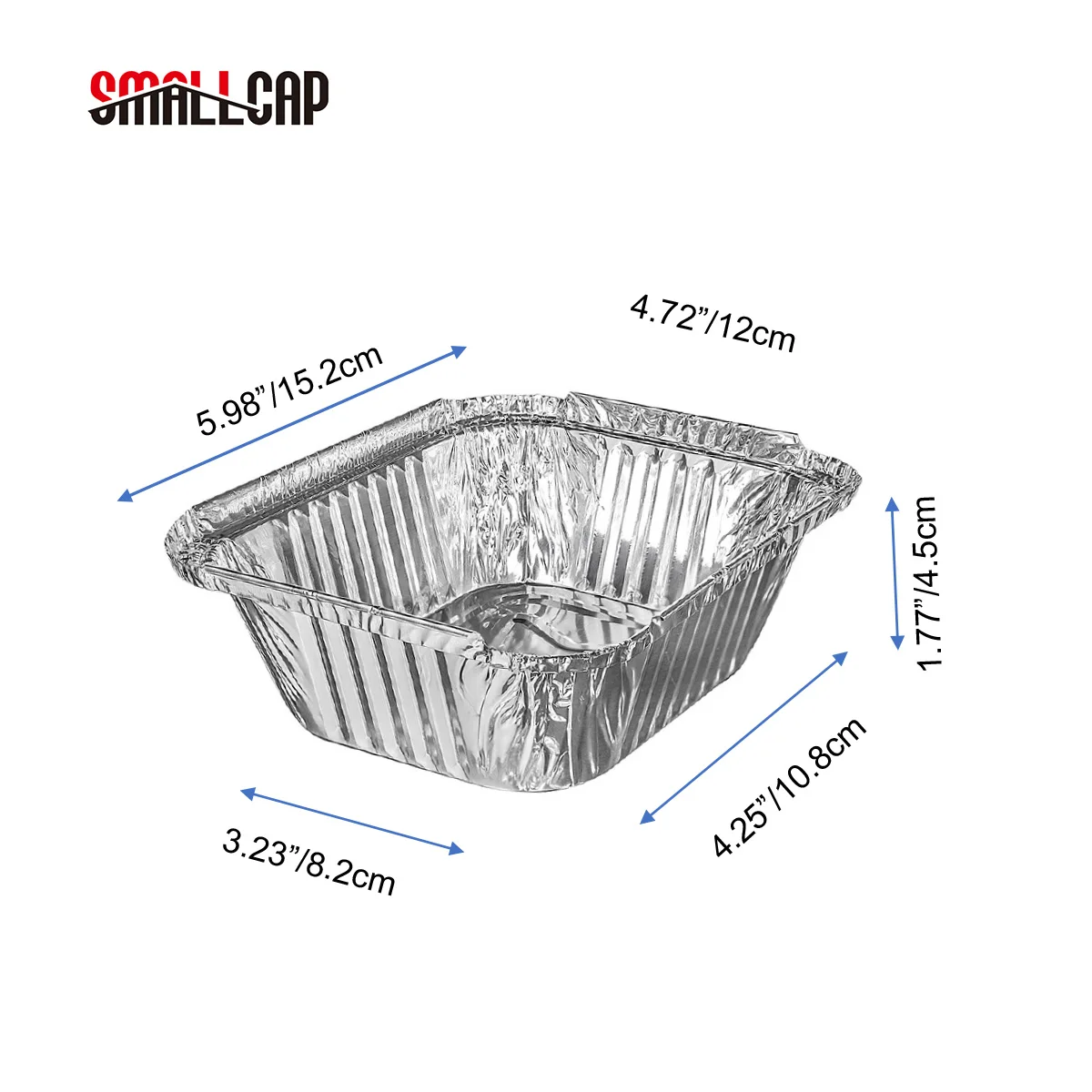 NO2 450ml 15*12*4cm 1lb 0.5L 8345 1 portion RG45L aluminium foil disposable tray  with lid  storage food container REC14124I